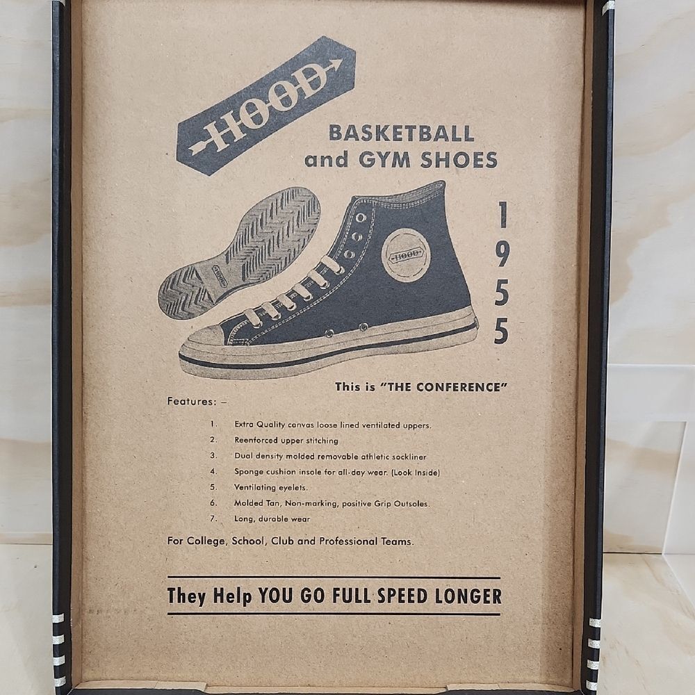 NIB 1955 Conference Hood Loyal Blue High-Top Sneakers Men 8 Women 10 Gym Shoes - Picture 7 of 10
